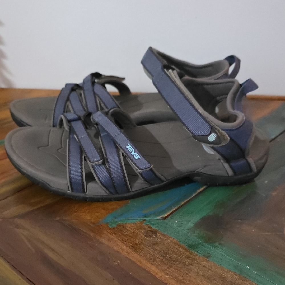 Teva Women's Multi-Strap Sandals - Dark Blue/Gray Size 10 - Picture 3 of 5